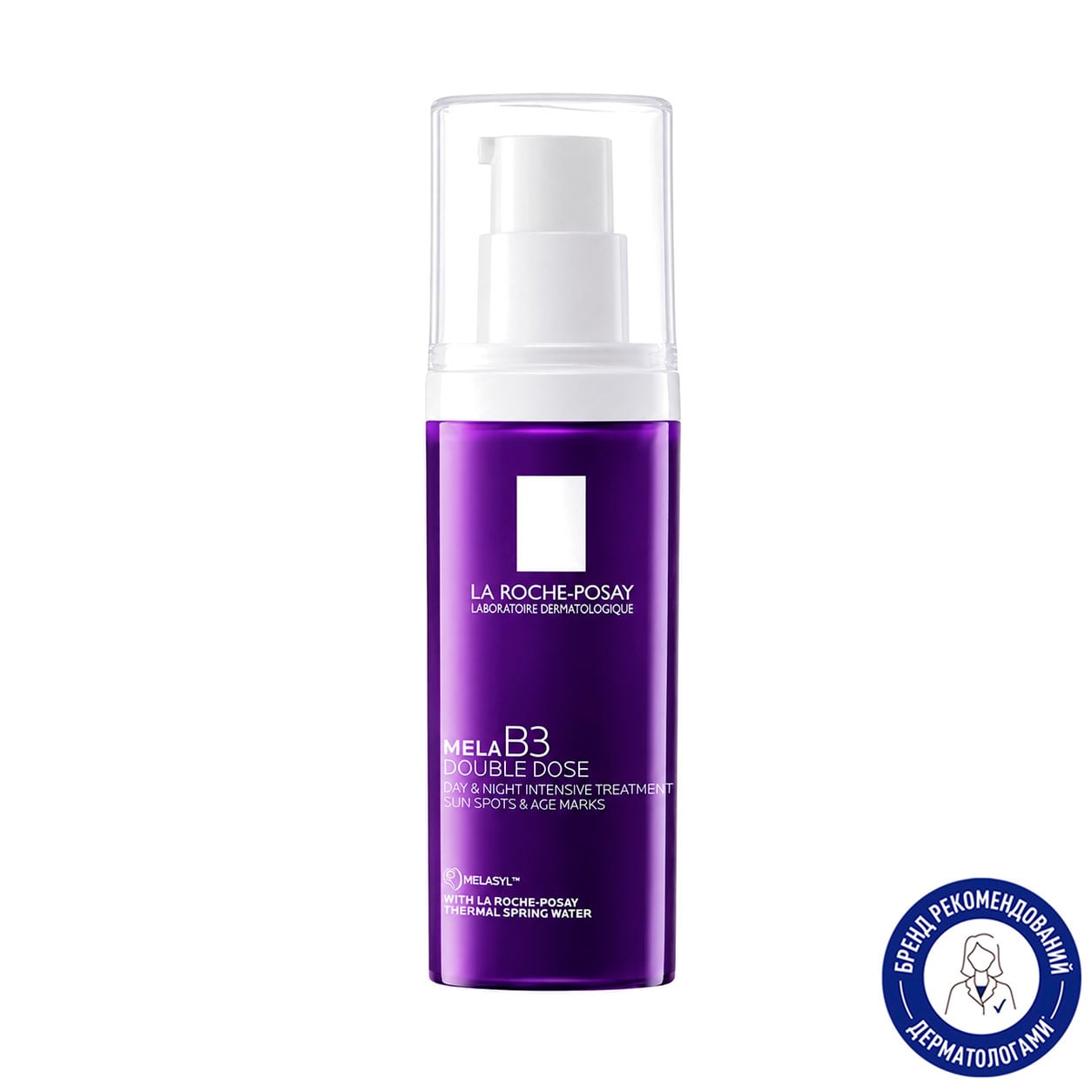 Інтенсивний засіб La Roche-Posay Mela B3 Double Dose Intensive Treatment подвійної дії, для корекції сонячних та вікових пігментних плям та втрати пружності шкіри обличчя, 40 мл